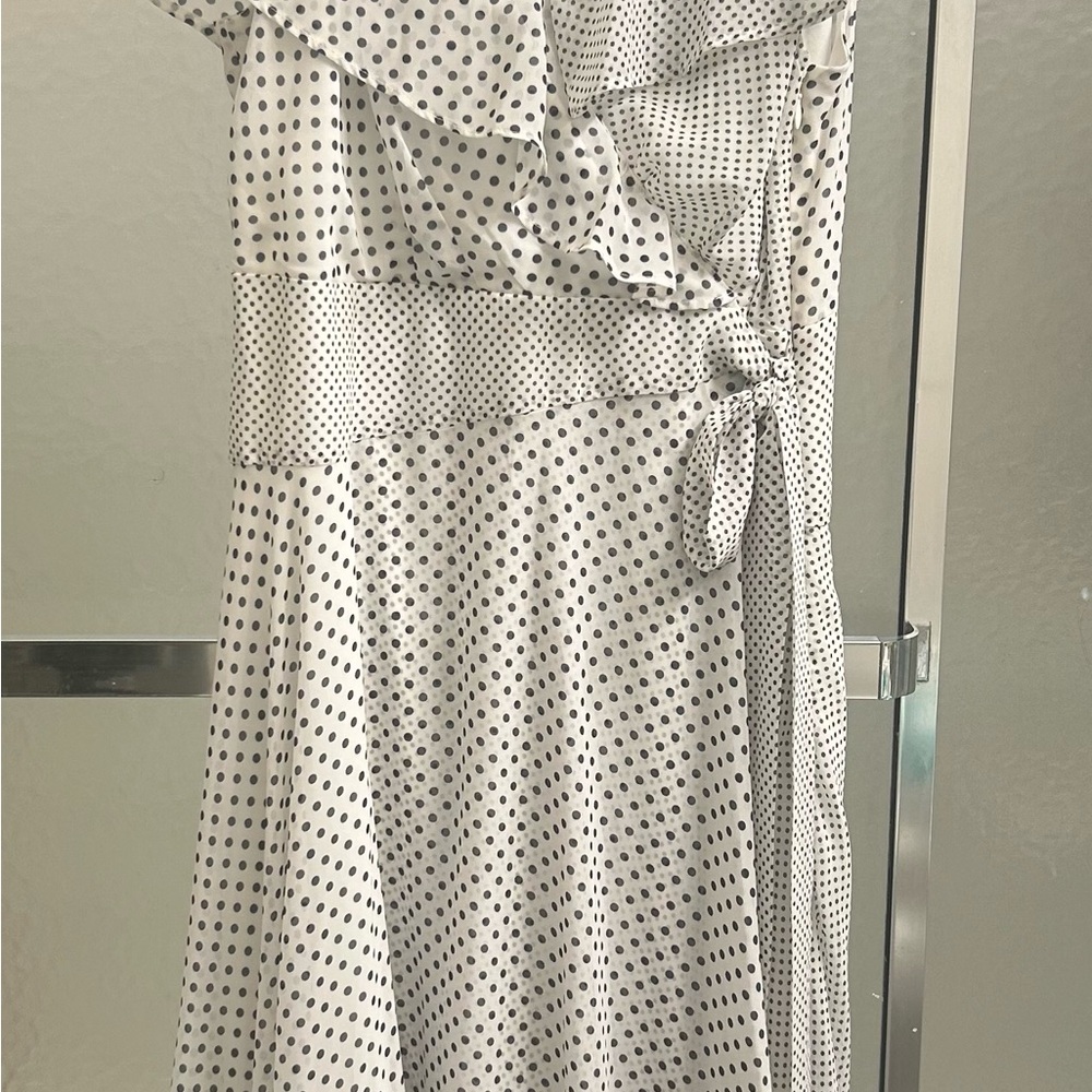 Signature by Sangria White Ruffled Off-Shoulder Sundress